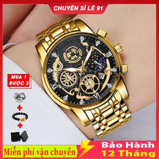  Đồng hồ nam chính hãng Fngeen F22 máy pin giả cơ lộ máy trẻ trung năng động dây thép không gỉ mặt kính cường lực 