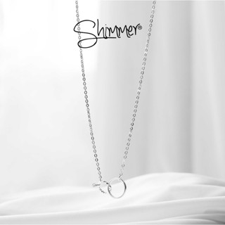 Dây Chuyền Nữ Bạc 925 SHIMMER SILVER Mặt Hai Hình Tròn Lồng Ghép Nhau - Twins 2