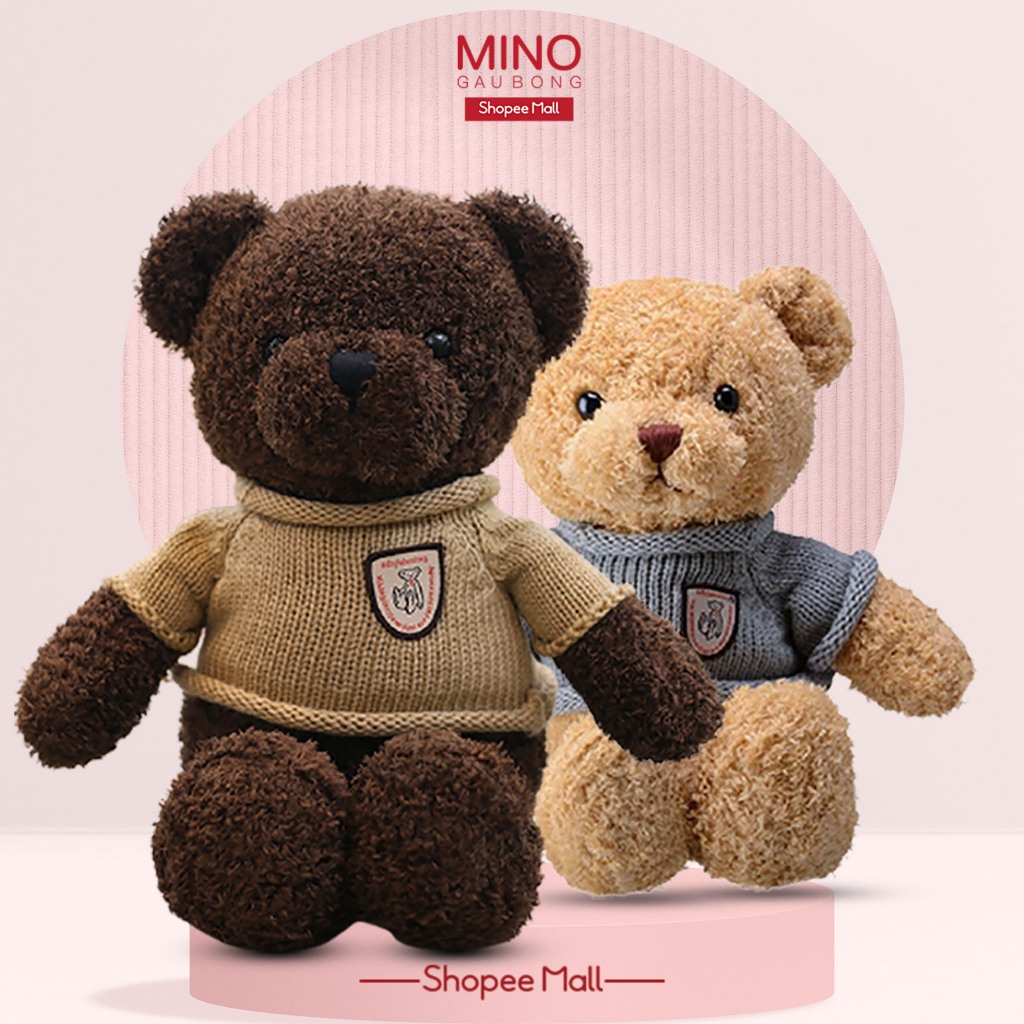 Gấu Teddy To Head Tales Mặc Áo Gối Ôm Hình Thú Teddy MINO STORE TH85