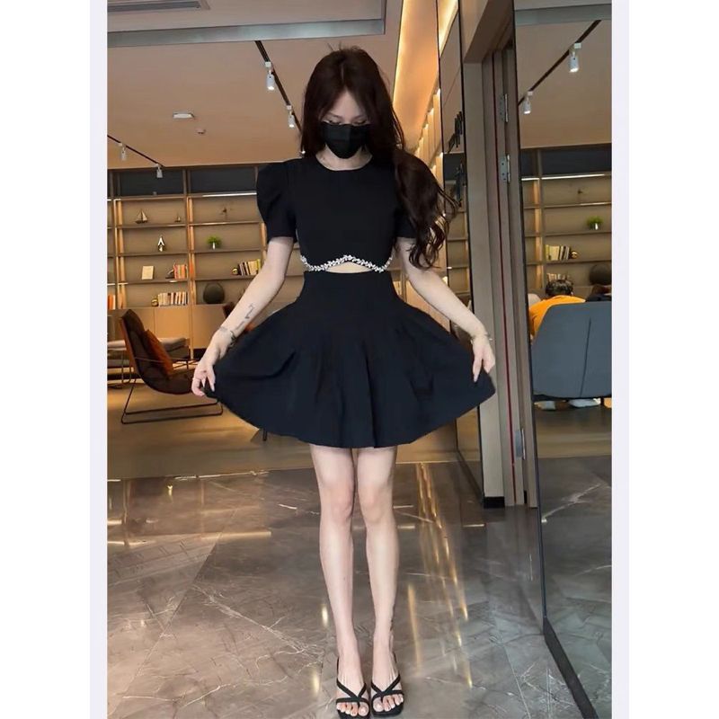 VÁY CUT OUT ĐÍNH ĐÁ