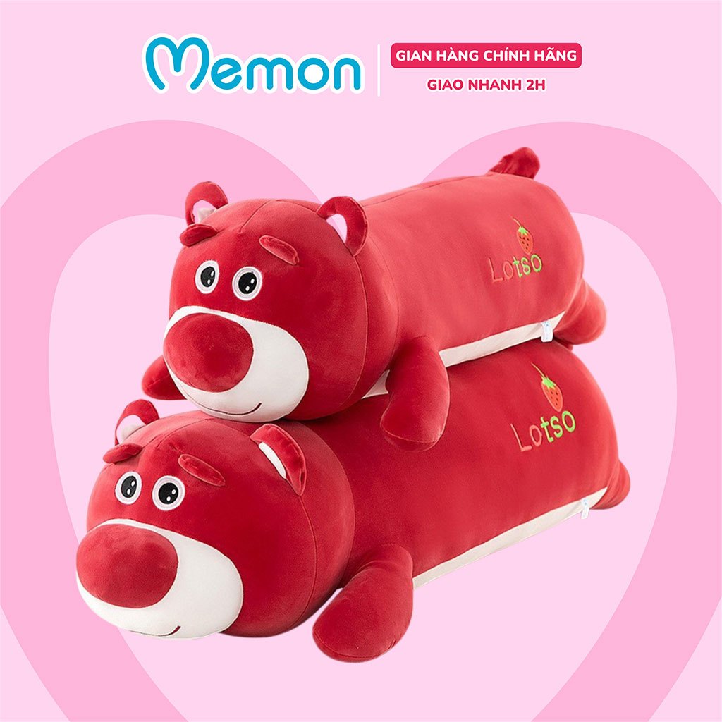 Gối Ôm Lotso Huggin Bear Nhồi Bông Cao Cấp Memon