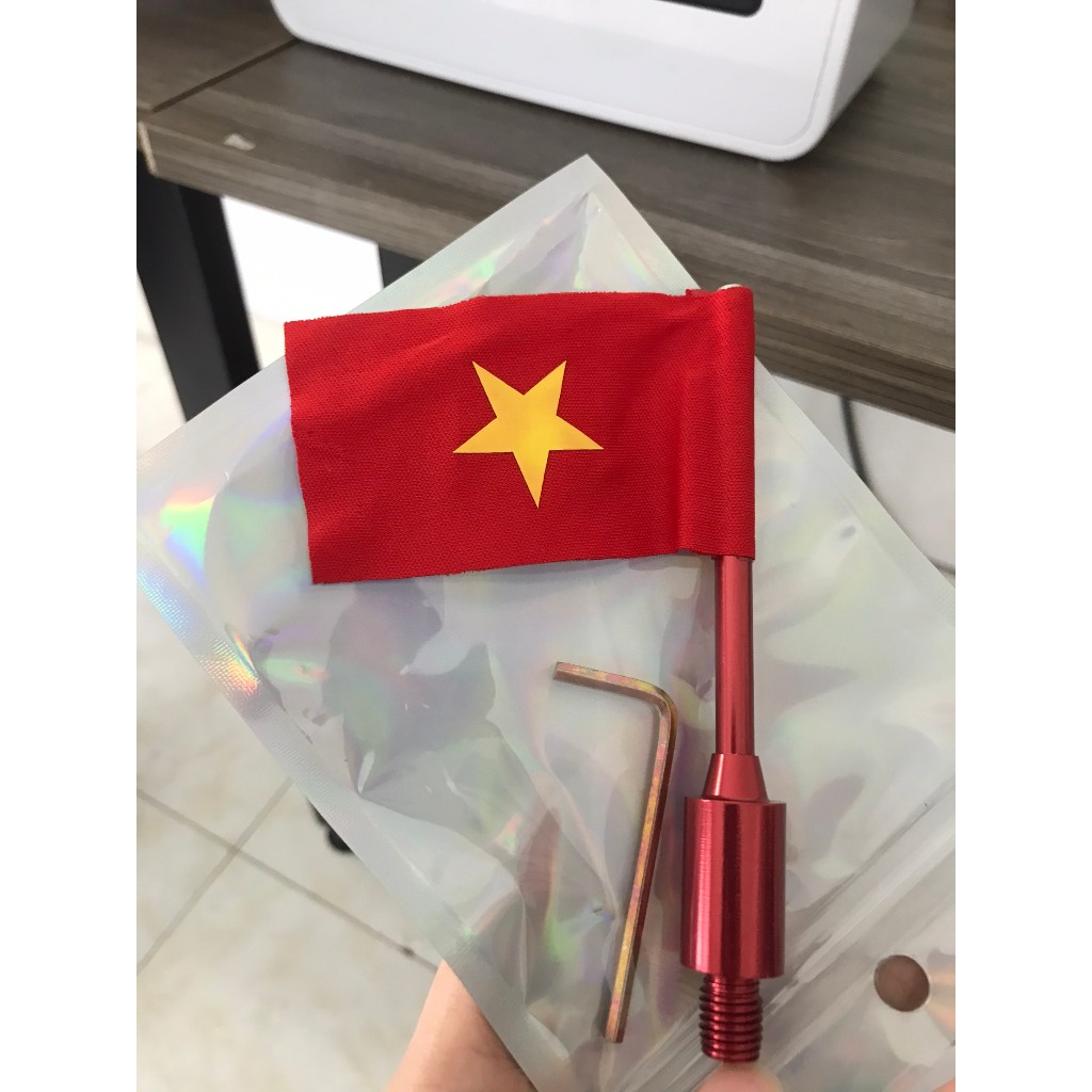 Cờ Việt Nam gắn chân gương xe máy cao cấp