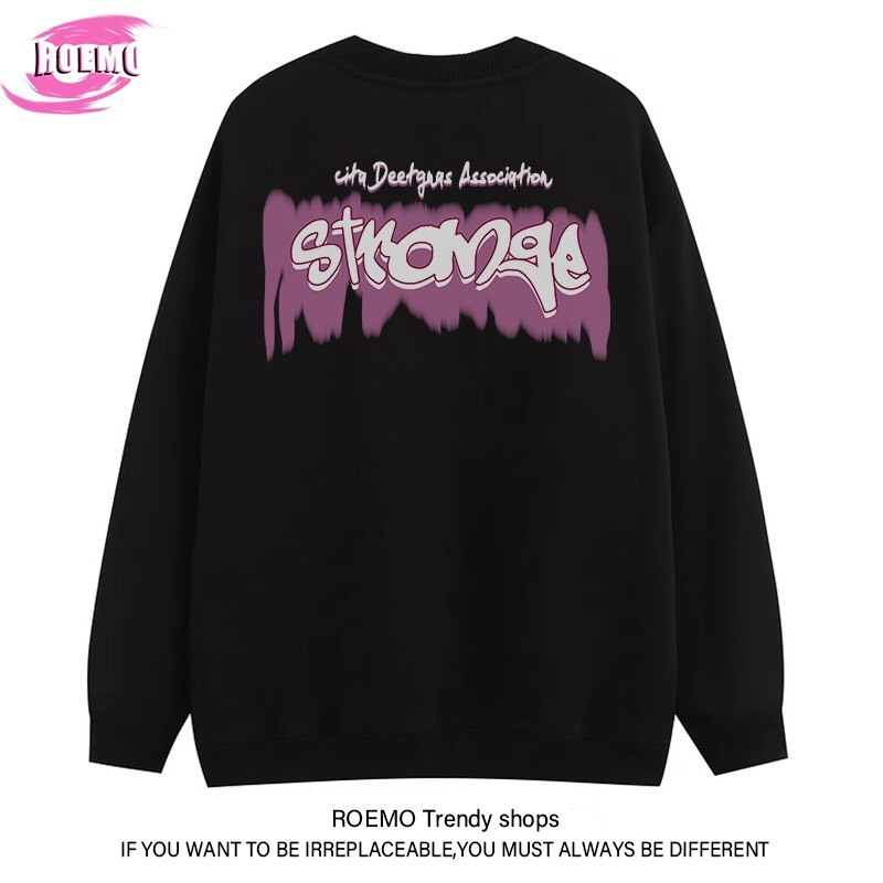 Áo sweater nỉ Cô gái StrongGer nam nữ form rộng, áo cổ tròn mùa đông unisex vải cotton dày dặn,ấm áp, áo cặp nhóm trend