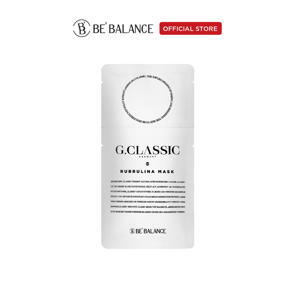 Mặt nạ tảo xoắn Spirulina Be'Balance G.Classic Rubrulina Mask 1 gói x 67g