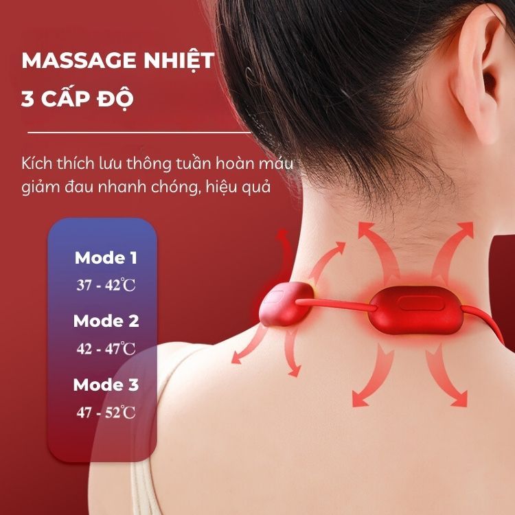 Massage cổ vai gáy mini nhỏ gọn dễ sừ dụng, H4Y bảo hành 6 tháng