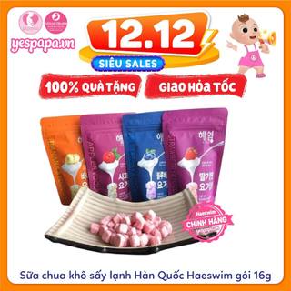 Sữa chua khô sấy lạnh Hàn Quốc Haeswim gói 16g cho Bé từ  6 tháng