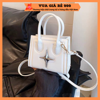 Túi xách nữ hai quai cầm tay đeo chéo mẫu mới logo ngôi sao thời trang hàn quốc DC262