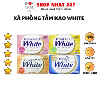 [Hỏa Tốc HN] Xà phòng xà bông tắm Kao white 130g nội địa Nhật Bản