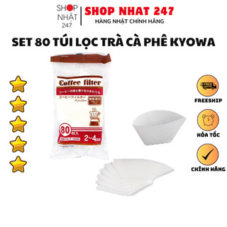 [Hỏa Tốc HN] Set 80 túi giấy lọc trà, cà phê size L NỘI ĐỊA NHẬT BẢN