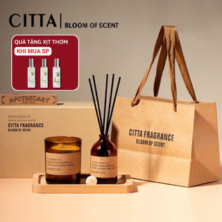 Set nến thơm tinh dầu khuếch tán CITTA quà tặng sinh nhật bạn gái người yêu đám cưới vintage thư giãn