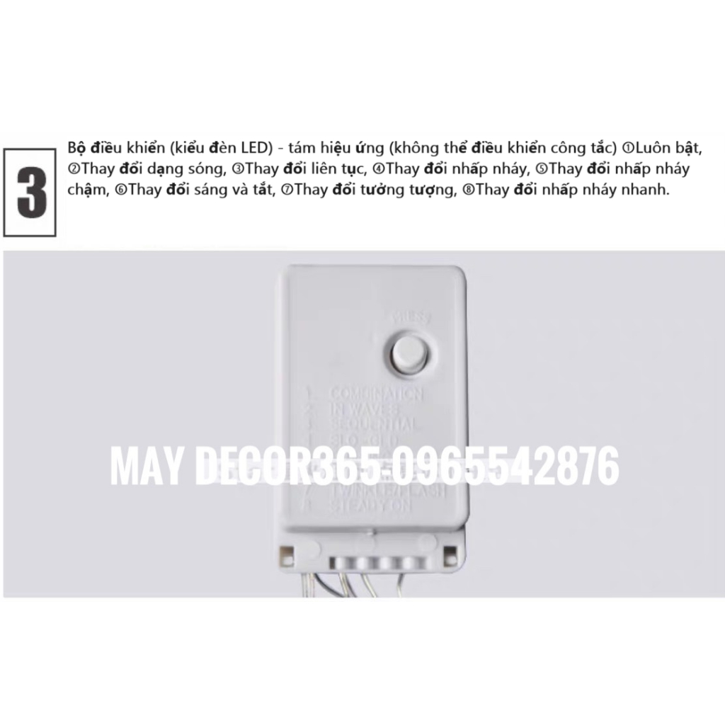 ĐÈN LED 10M  CẮM ĐIỆN ,PHỤ KIỆN TRANG TRÍ PHÒNG KHÁCH , PHÒNG NGỦ CÂY THÔNG NOEN,GIÁNG SINH ,TIỆC ,TẾT