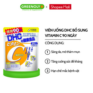 Viên uống bổ sung vitamin C DHC Nhật Bản hỗ trợ sáng da, mờ thâm