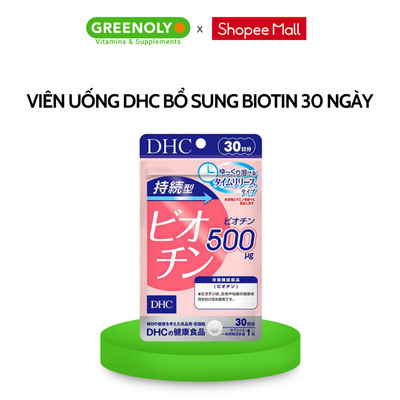 Viên uống DHC Biotin ngăn rụng tóc, hỗ trợ mọc tóc Biotin gói 30 viên (30 Ngày)