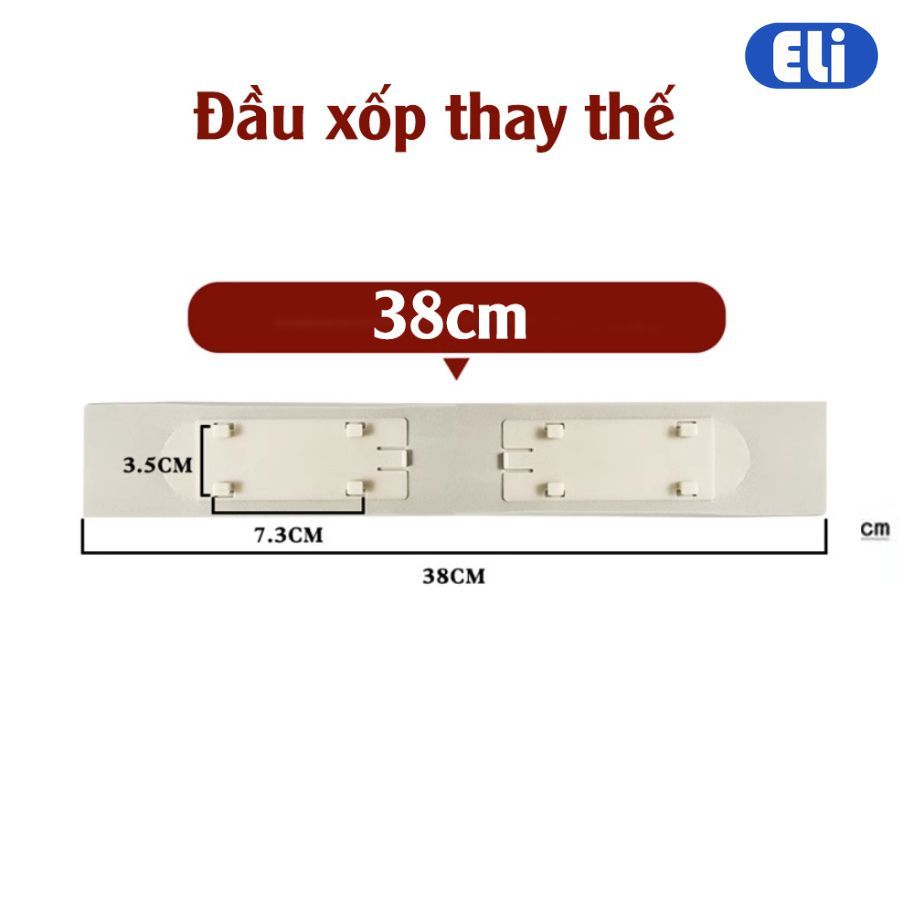 Cây lau nhà tự vắt chất liệu đầu mút cao su non thấm hút siêu nhanh chỉ với 3 giây