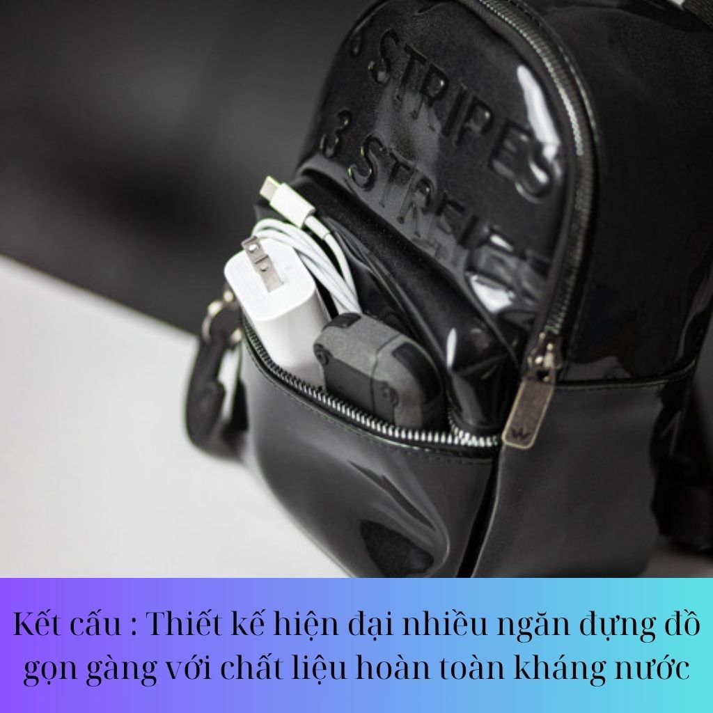 Cặp mini nữ Adidas đi chơi chống thấm nước , Balo mini Adidas nữ công sở đi làm đi chơi tiện lợi
