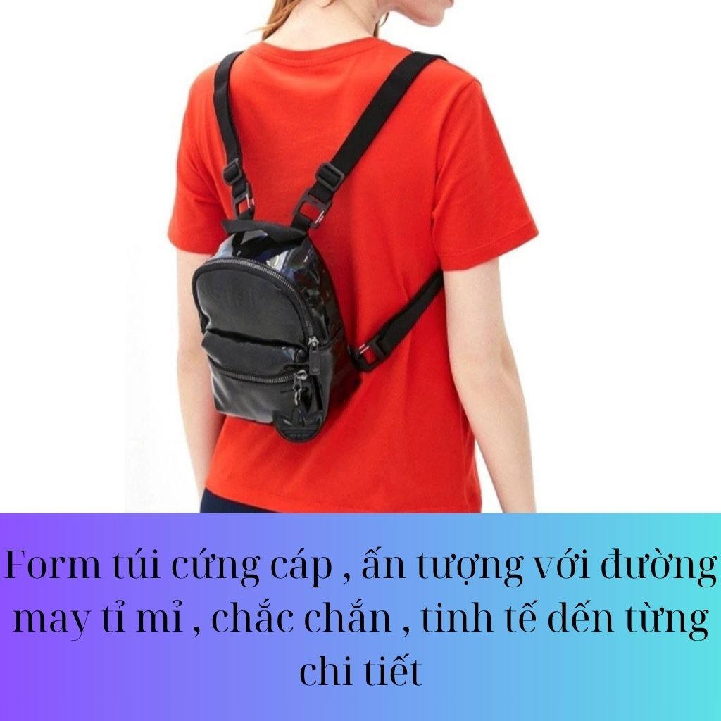 Cặp mini nữ Adidas đi chơi chống thấm nước , Balo mini Adidas nữ công sở đi làm đi chơi tiện lợi