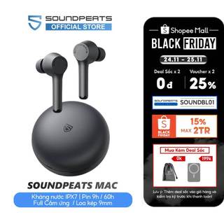 Tai nghe True Wireless SoundPEATS Mac Pin 9h Bluetooth 5.0
