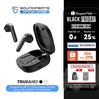 Tai nghe True Wireless SoundPEATS TrueAir2 (New Version) Mirroring Bluetooth 5.2