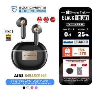 Tai nghe True Wireless SoundPEATS Air3 Deluxe HS Hires Audio LDAC Bluetooth 5.2