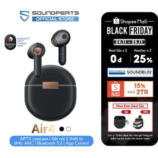 Tai Nghe True Wireless SoundPEATS Air4 (Bản nâng cấp SoundPEATS Air3) Bluetooth 5.3