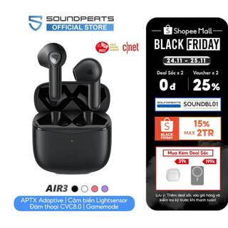Tai nghe True Wireless SoundPEATS Air3 (bản nâng cấp TrueAir2) Bluetooth 5.2