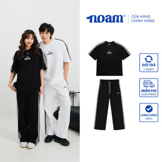 Set đồ Unisex Form rộng NOAM Triple Stripes 100% Cotton