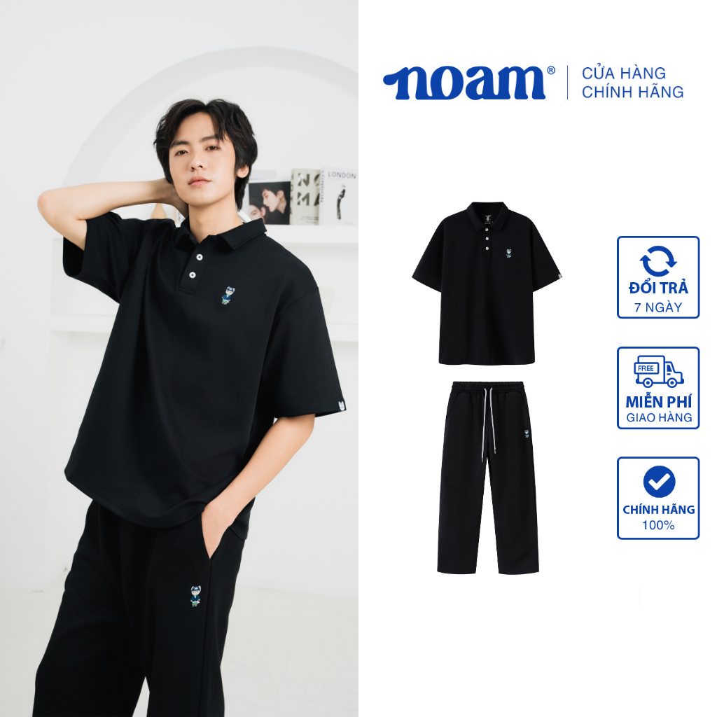 Set đồ Unisex Form Rộng NOAM Teeny Homies Polo 100% Cotton