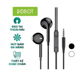 Tai nghe có dây hỗ trợ micro robot re10 - giao màu ngẫu nhiên