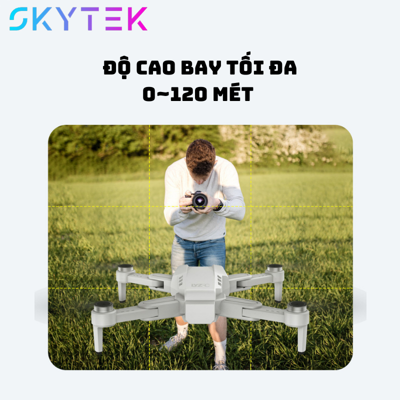 Flycam EL900 PLUS, máy bay điều khiển từ xa, flycam mini với GPS theo dõi, hình ảnh fullHD, Quay trở lại điểm cất cánh | BigBuy360 - bigbuy360.vn