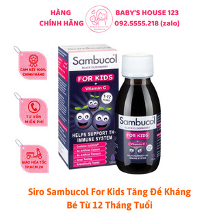 Siro Sambucol Anh Quốc Tăng Đề Kháng Cho Bé Từ 1 tuổi - Chai 120ml