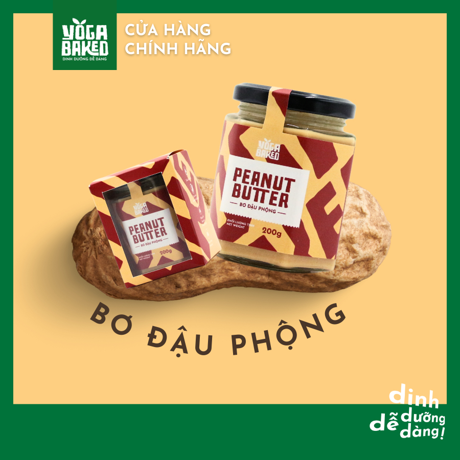 Bơ đậu phộng 60g tự nhiên tốt cho sức khoẻ phù hợp ăn kiêng không đường