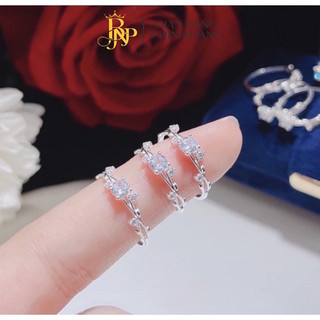 Nhẫn nữ đính đá siêu xinh,bạc BNP