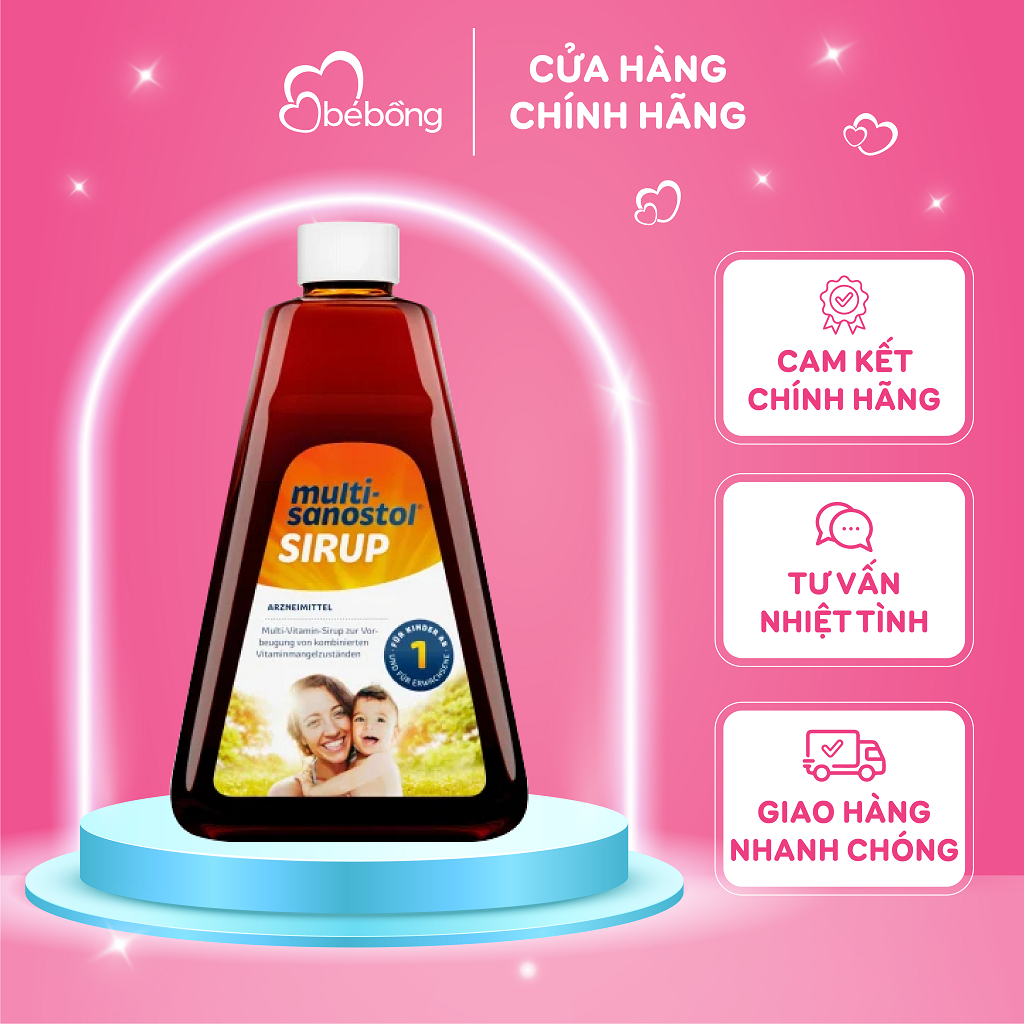 Siro vitamin tổng hợp Sanostol số 1 cho bé từ 1 tuổi (01/2024)
