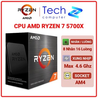 Cpu amd ryzen 7 5700x new box bảo hành 3 năm