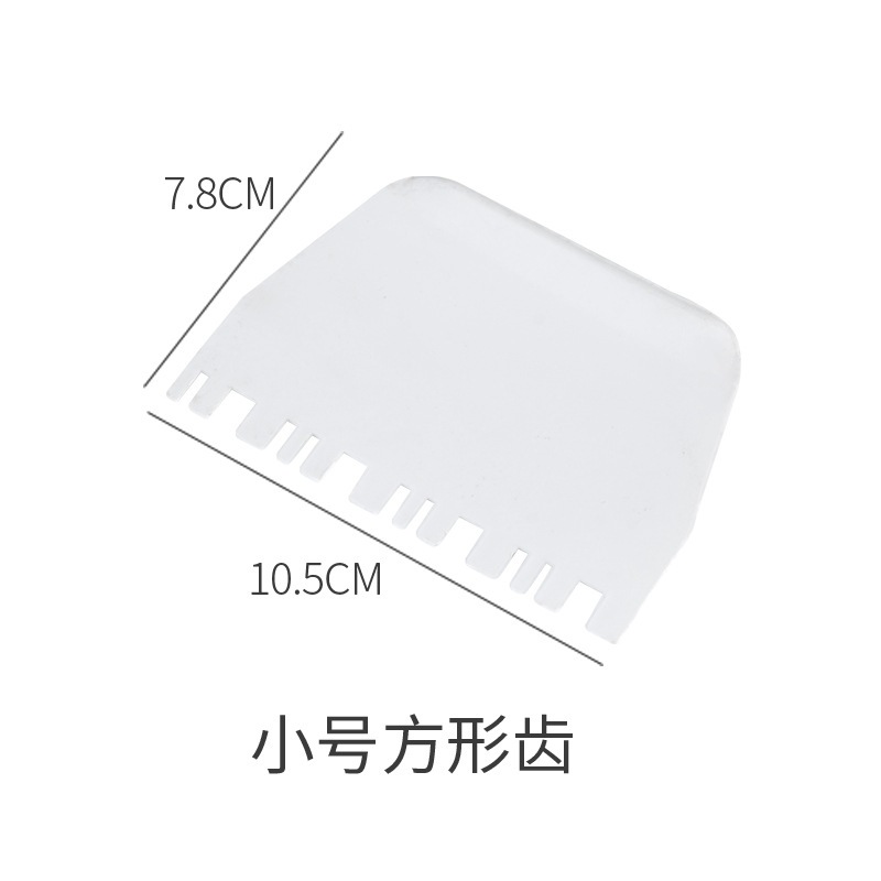 Miếng Chà Nhựa Tạo Vân Bánh / Vét Bột Răng Cưa