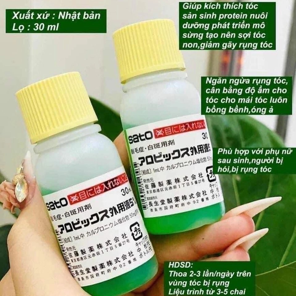 Tinh chất thảo dược Sato 30ml Nhật Bản kích thích mọc tóc