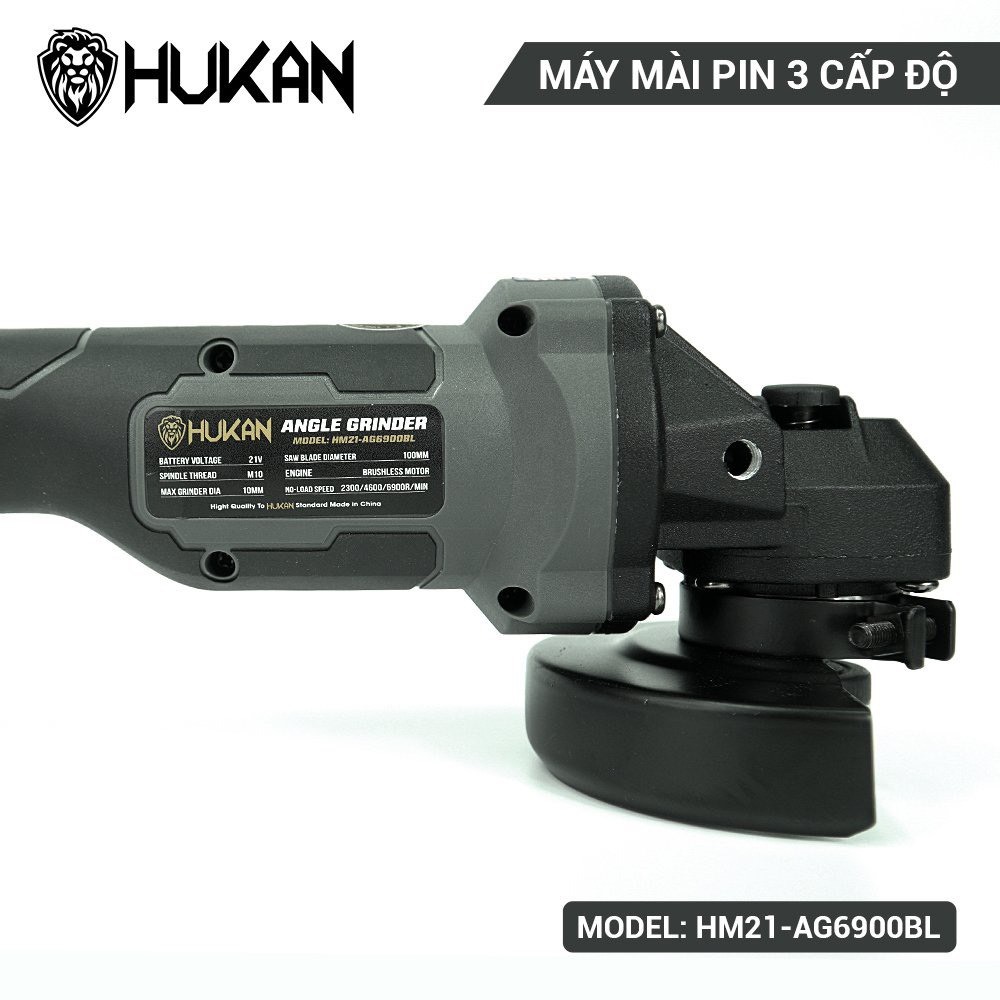 Thân máy mài pin HUKAN HM21 - AG6900BL Không chổi than 3 tốc độ