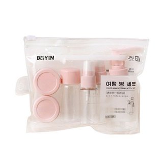 Bộ kit 7 món Hàn Quốc mini chiết mỹ phẩm tiện dụng cho các chuyến du lịch