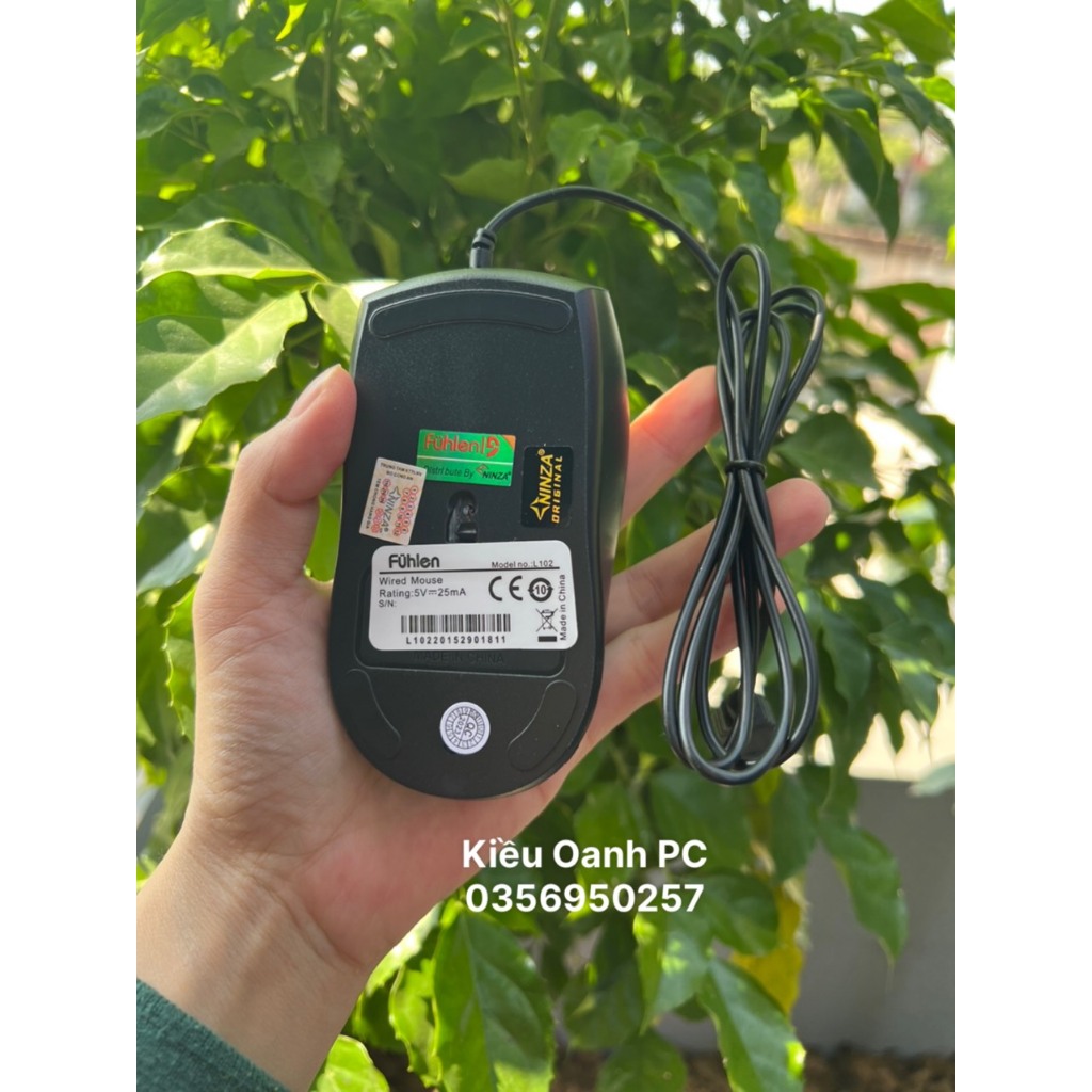 Chuột game Fuhlen L102 nhập khẩu, hàng chuyên game bảo hành 24 tháng