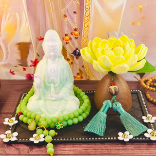 Tượng Quan Âm Bồ Tát Trì Bình bằng sứ để taplo ô tô , bàn làm việc , trưng bày - Tượng Quan Âm Bồ Tát Để xe hơi
