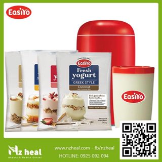 Bộ 4 bột sữa chua Easiyo yogurt & máy làm sữa chua EasiYo Black Yogurt Maker