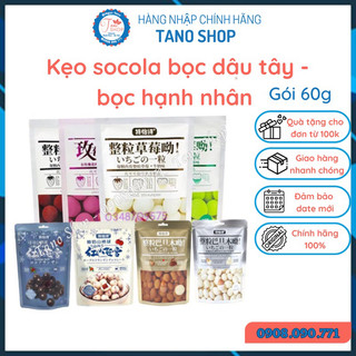 [6 vị] Kẹo dâu tây bọc socola Đài Loan | Ăn vặt ngon rẻ TaNo
