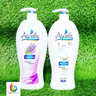 Sữa tắm dưỡng trắng da aquala 1.2lít