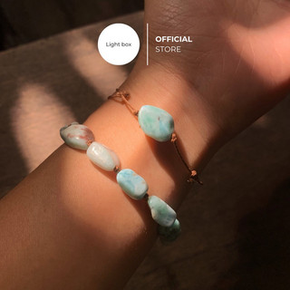  Vòng tay chuỗi hạt - LARIMAR, vòng tay đôi, vui vẻ, cân bằng, biển cả