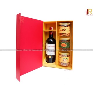 Set quà tặng rượu vang Pháp France Maison nhập khẩu chính hãng