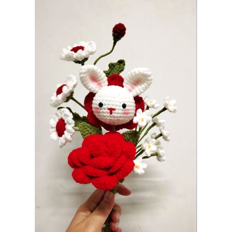 bó hoa len gói sẵn