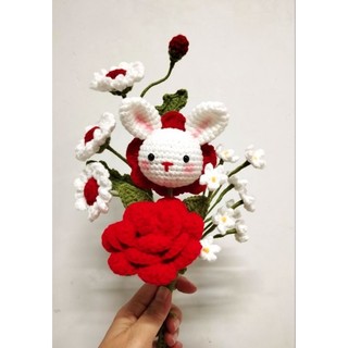 Bó hoa len gói sẵn