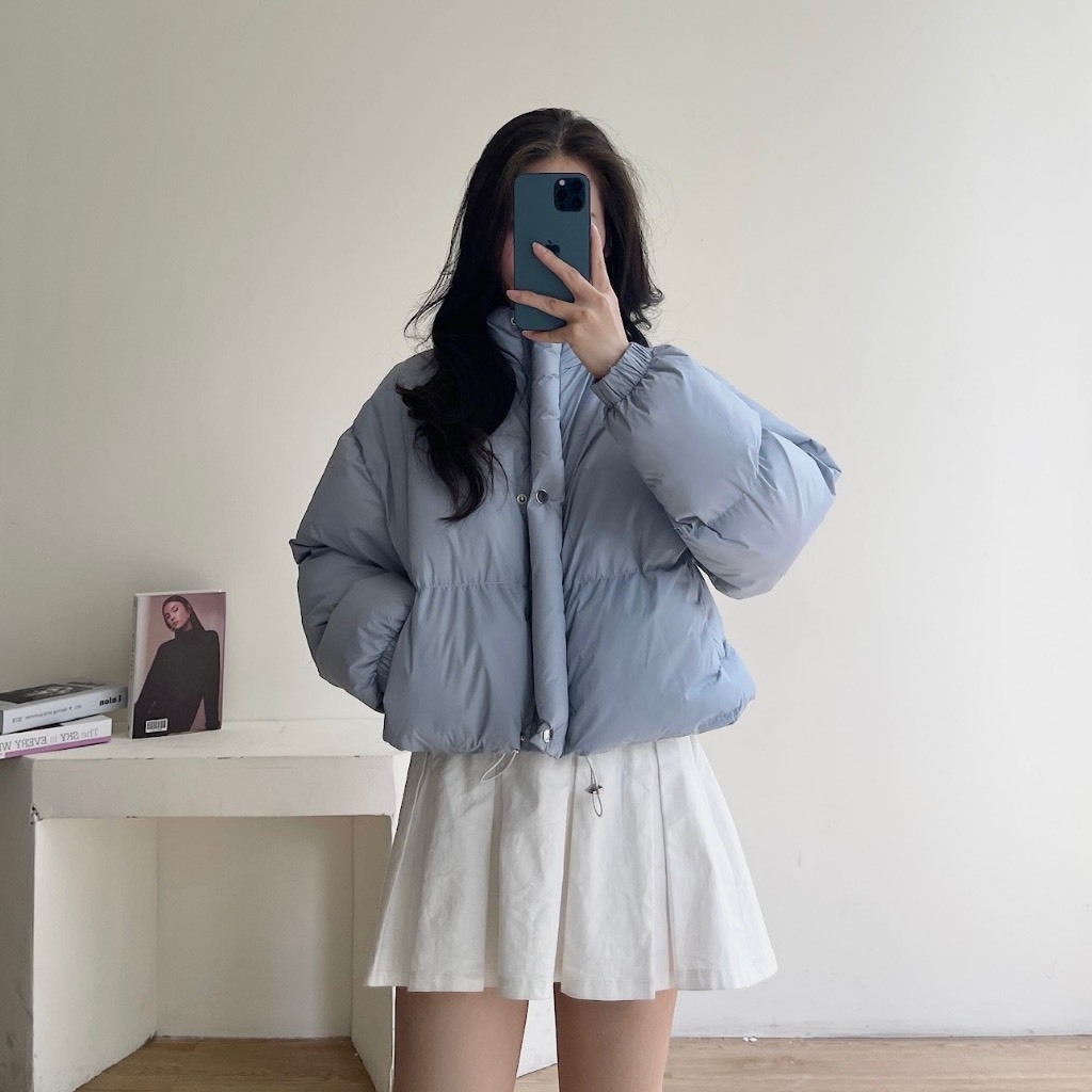 Áo phao siêu nhẹ nhiều màu, Áo phao trơn nữ chất phao béo cao cấp chuẩn form hàng cao cấp mùa đông đầy đủ tem mác