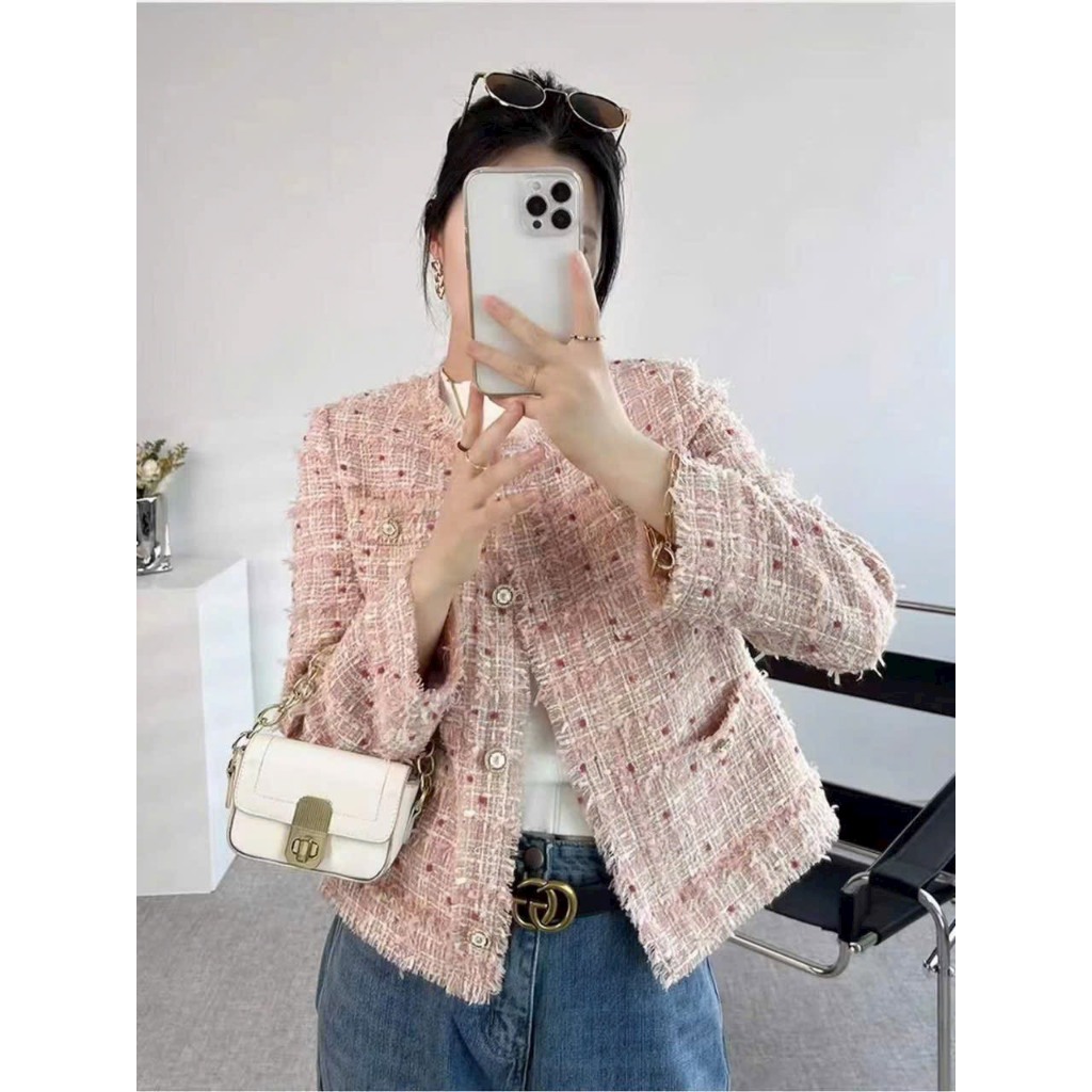 Vải Dạ Tweed Hạt Dày Vừa Lên Vest, Set Bộ, Quần, Váy, Đầm Sang Trọng Đứng Form