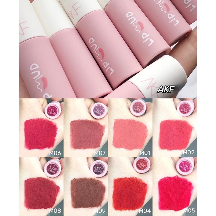 Son Kem Lì AKF Lip Mud Lâu Trôi, Không Lem, Không Phai Màu Đa Dạng 180W